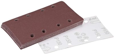 Dailygoods- Schuurpapier 150 Korrel - Schuurpapier Set - Schuurpapier 185x95mm - Haken/Strikpads - 8 Gaten - Aluminiumoxide - Schuurpads