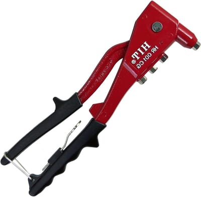 Handnietmachine - Klinknageltang - Professioneel Gebruik - Stalen Legering Structuur - 15 x 7 x 10 cm - Grijs