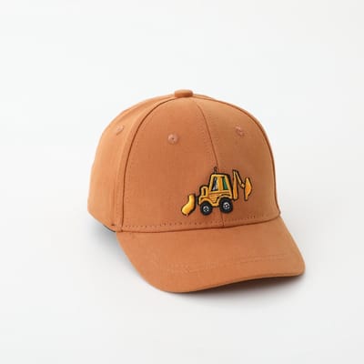 Baby Jongens Pet Bulldozer Geborduurd Gewassen Katoen Zomer Kinderen Baseball Petten Baby Meisjes Hoed 50-54cm Geschikt voor 2-8 Jaar Kinderen 50-52CM brown