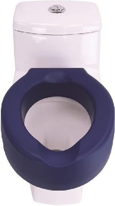 Verhoogde Toilet Stoel - Toiletverhoger Opzetstuk - Comfortabel Zitten - Ergonomisch Ontwerp - 38 x 10 x 38 cm - Wit