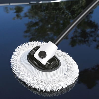 Telescoop Autowasborstel met Afneembare Borstelkop - Perfect voor Camping en Auto Reiniging