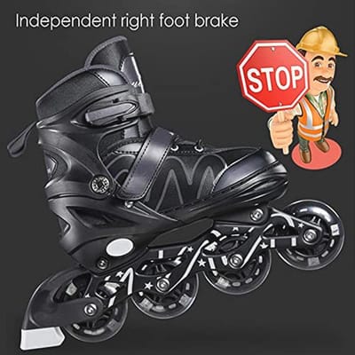 Verstelbare inline skates voor jongens en meisjes - geschikt voor binnen en buiten - maat 24-36