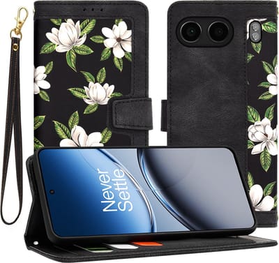 Hoesje geschikt voor OnePlus Nord 4 - Techsuit FlipCraft Book Wallet Case met koord - Flowers of the Dawn