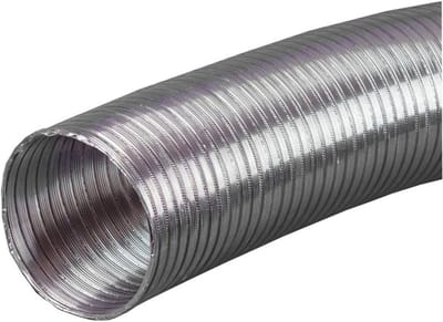 Aluminium flexibele buis 160 mm, 3 meter, hittebestendig tot 200°C