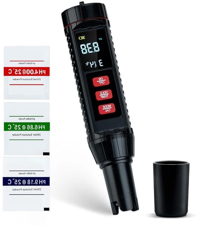 Professionele 7-in-1 Waterkwaliteit Tester voor pH, TDS, EC, Temperatuur en Zoutgehalte voor Drinkwater, Zwembaden en Aquaria met ATC Functie