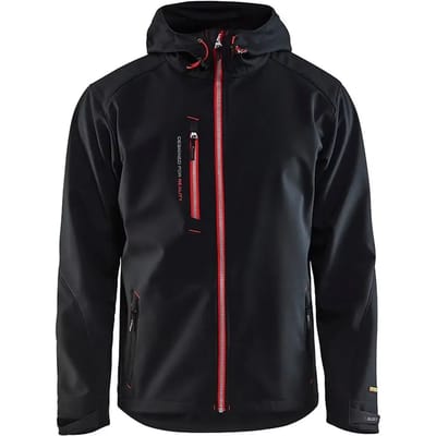Blåkläder 4949-2517 Softshell Jack Zwart/Rood maat 4XL