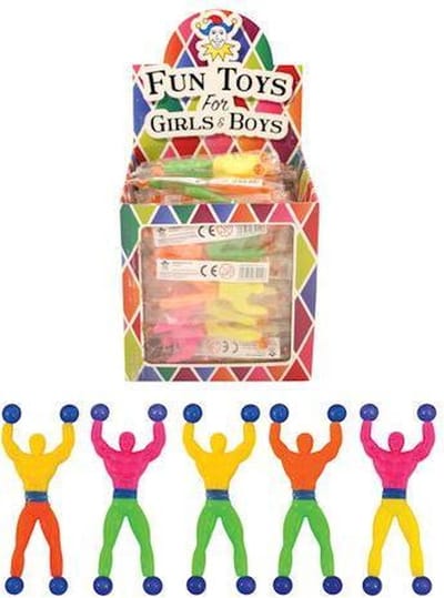 48 Stuks - Uitdeelcadeautjes - Wall Walkers - Tuimelaars - In Traktatiebox - Uitdeel - Traktatie voor kinderen - Jongens - Meisjes