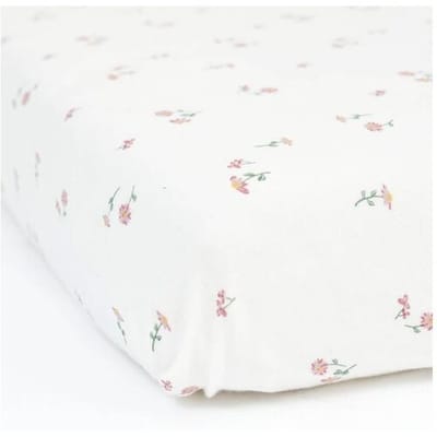Prénatal wieg hoeslaken daisy Ivory White unisex