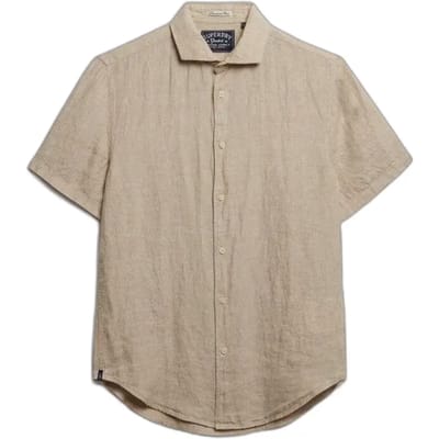 Superdry Riviera S/S Linnen Shirt Heren - Maat XXL