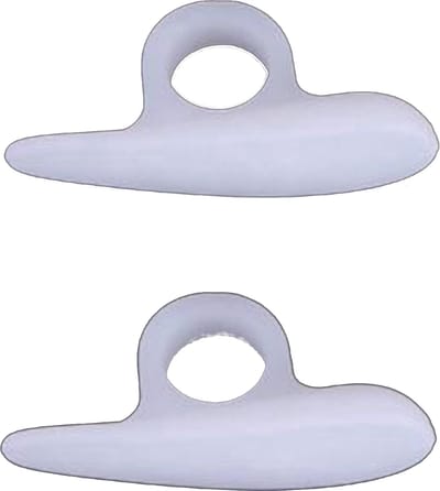 New Age Devi - Siliconen Teencorrector - Teen-spreider - Teen-beschermer - Hallux Valgus - 2 stuks