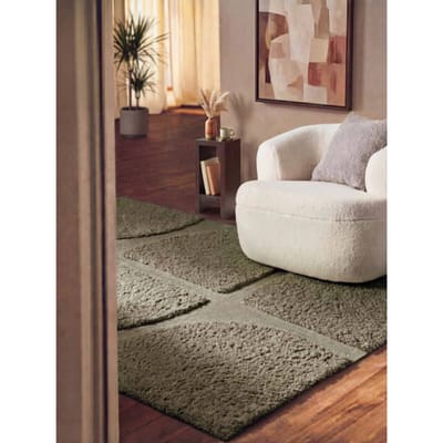 Ted Baker Lambeth hoogpolig vloerkleed Jasper Groen - 80 x 150 cm - (XS)