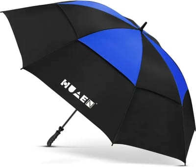 Bovista Moderne Golf Paraplu - Stormparaplu - Opvouwbaar - Windproof - Stormproef - UV Bescherming - Umbrella - Draagbaar - Blauw