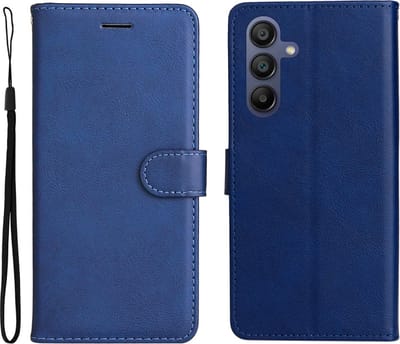 Coverup Hoesje - Geschikt voor Samsung Galaxy A17 / A26 / A16 Hoesje - Coverup Book Case - Blauw
