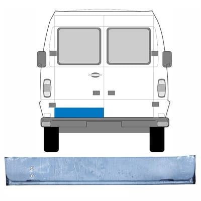 Reparatie plaatwerk achterste deuren voor Mercedes T1 207-410 1977-1995 / Links