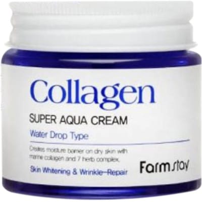 Crème hydratante au collagène à l'effet blanchissant et régénérateur pour le visage 80 ml 1pcs white