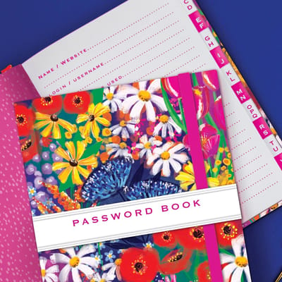 Wachtwoordenboekje met Alfabet Tabs - Password Organizer - Boek Wachtwoorden