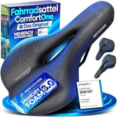 Nextcover Fietszadel - Memory Foam - Ergonomisch - Trekking