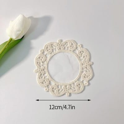 Set de table style nordique Broderie de dentelle Nappe Serviettes de table Décoration Tapis de bureau Décorations pour la maison Nappe As the picture