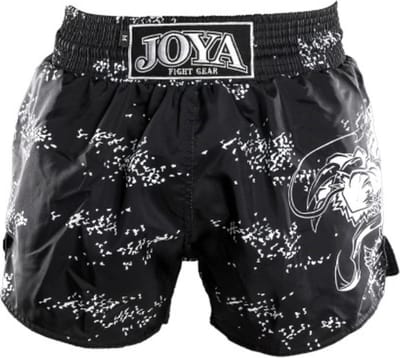 Joya Dragon Kickboks Broekje - Zwart - Wit (Beschikbaar in verschillende maten)