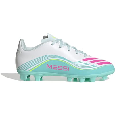 Adidas Performance F50 Messi Club Firm Ground / Multi Ground Voetbalschoenen Kids - Kinderen - Wit