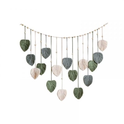 Dailygoods- Macramé Muurdecor - Boho Wanddecoratie - Katoenen Wanddecoratie - Wanddecoratie Slaapkamer - Wanddecoratie Woonkamer - Inclusief Fotoclips