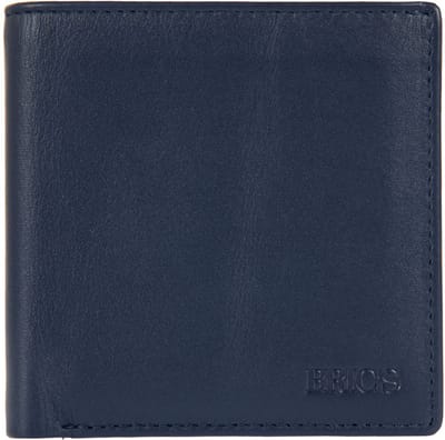 BRIC'S Leren Portemonnee Weense doos Bernina Wallet Ocean Blue Donkerblauw