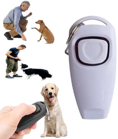Clicker & Fluit in 1 Voor Hondentraining I Voor Training Hond I Diervriendelijke Training Hond I Training Dier I Incl Sleutelring I Wit