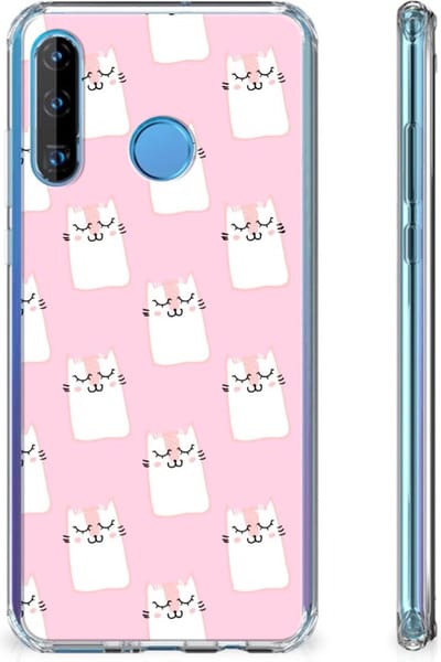 TPU Case Anti-Shock voor Huawei P30 Lite Case Anti-shock Sleeping Cats