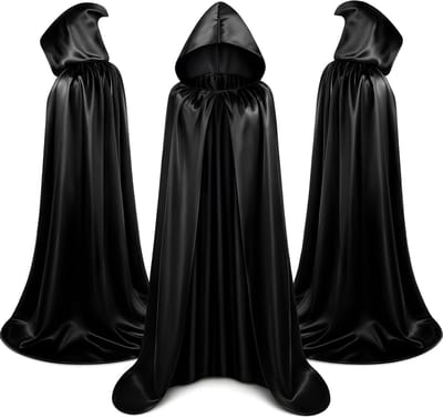 Hooded Cape voor Halloween Kostuum - Vampier Cape voor Vrouwen - Perfect voor Feestjes en Theatrale Optredens
