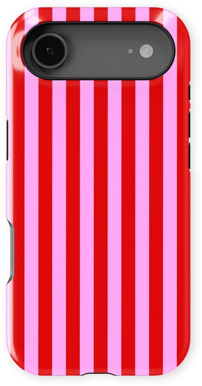 DripCase Gestreept Hoesje geschikt voor iPhone 17 Air | Backcover met Mag | Stripes Motief | Trendy Case geschikt voor iPhone 17 Air met Strepen Candy Stripes