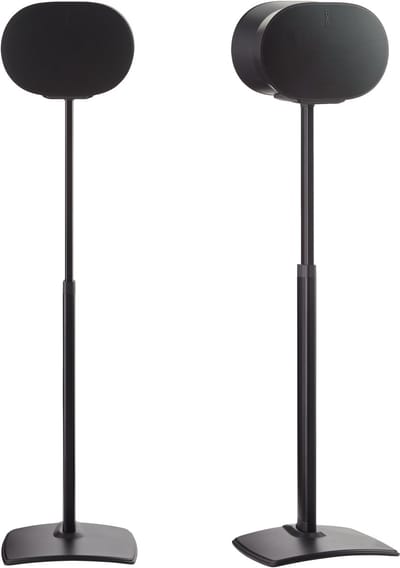 SANUS WSSE3A2-B2 – Verstelbare luidsprekerstandaarden voor Sonos Era 300 – 65,4 tot 108,6 cm – Zwart – Set van 2