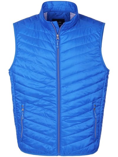 Waterafstotende bodywarmer opstaande kraag Van Louis Sayn blauw