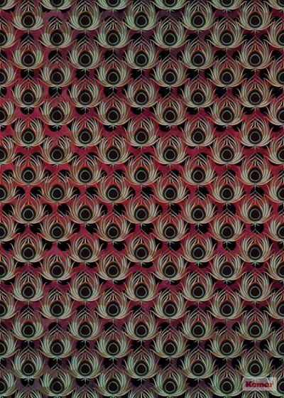 Fotobehang Rode Pauw - Meerkleurig - 2,80m X 200cm