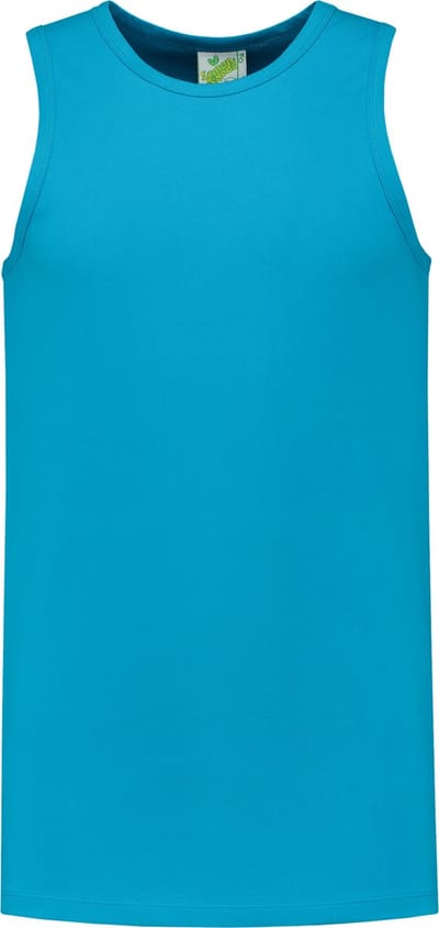 Lemon & Soda tanktop voor heren in de maat S in de kleur turquoise.