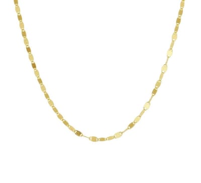 YO&NO - Ketting - Goud - Oogje rond - 2 mm  - 45 cm -  Sieraden vrouw - 585 goud