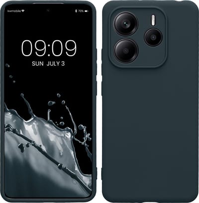 kwmobile telefoonhoesje geschikt voor Xiaomi Redmi Note 14 5G - Hoesje voor smartphone - Precisie camera uitsnede - In leisteen