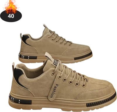 Livano Schoenen Heren - Sneakers - Comfortabel - Casual - Volwassen - Khaki - Maat 40