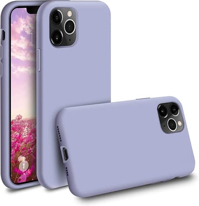 HB Hoesje en Glas Geschikt voor Apple iPhone 11 Pro - Paars - Siliconen Back Cover + 1x Glazen Screenprotector