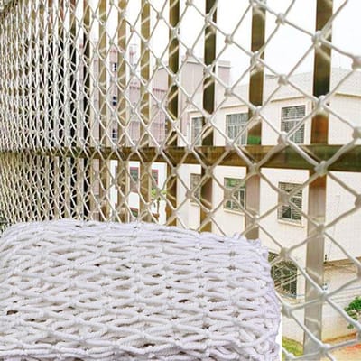 Veiligheidsnet - Anti-valnet - Huisdieren beschermen - Scheurbestendig nylon - 6 x 6 meter - Wit
