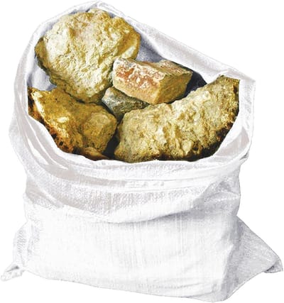 Heavy Duty Zakken - Afvalzakken Bouw - Bouwafval Verwerken - Puntbestendig Geweven Materiaal - 560 x 660 mm - Grijs