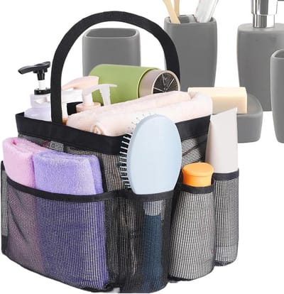 Sneldrogende douchetas met ophanghaak – Grote capaciteit toilettas voor studenten, badkamer, sportschool en reizen