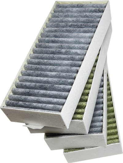 4x Dparts koolstoffilter geschikt voor Bosch/Siemens kookplaat afzuiging - CleanAir Plus filters nr. 17006642 - 17007505 - HZ9VRCR1 - HEZ9VRCR0
