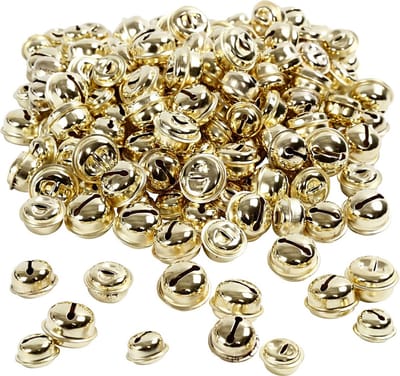 Bellen - Assortiment, d: 13+15+17 mm, goud, 220 assorti
