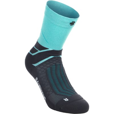 Bauerfeind Run Performance Mid Cut  Hardloopsokken Heren-mint