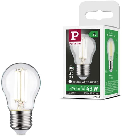 Eco-Line Filament 230 V LED-kogellamp Set van 1 80 mm 525lm 2,5W 4000K Helder