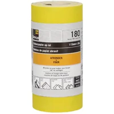 Sencys Schuurrol - P180 - Geel A-o - 115mmx5m
