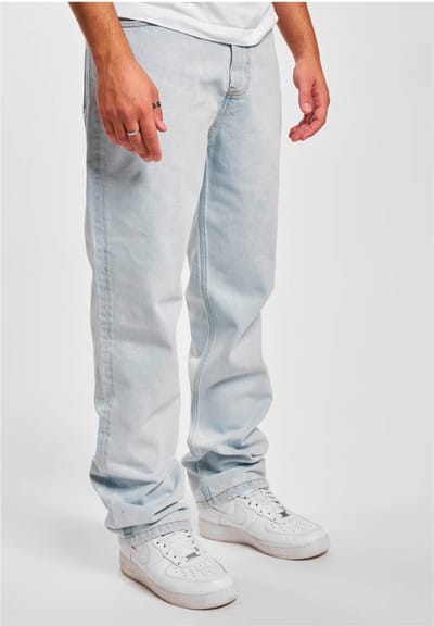 DEF - Kant Straight Fit Broek - Taille, 34 inch - Blauw