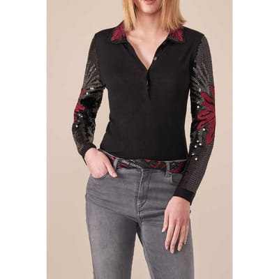 Anne Fontaine Lisou Pullover Black Größe: 36 | Longsleeves Outlet | Damen | Schwarz