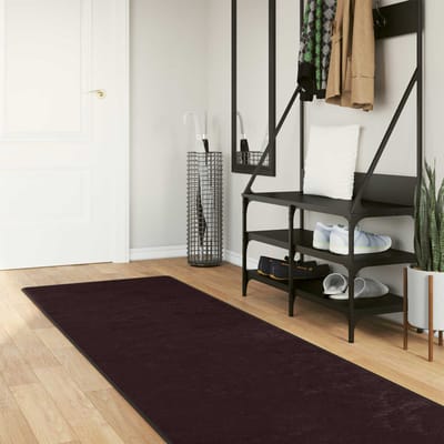 vidaXL - Tapijt - Runner - MARSA - Antraciet - 80 - x - 250 - cm - Polyester - en - PVC