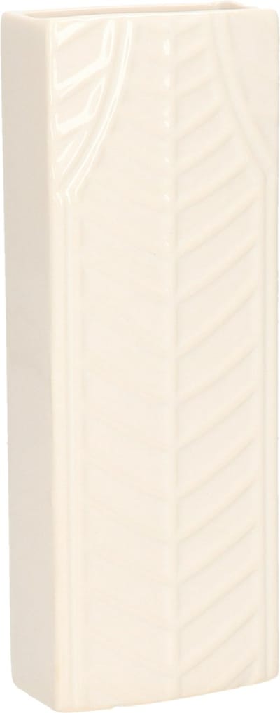 Gerimport Waterverdamper - creme wit - keramiek - 400 ml - radiatorbak luchtbevochtiger - 7,4 x 18,6 cm